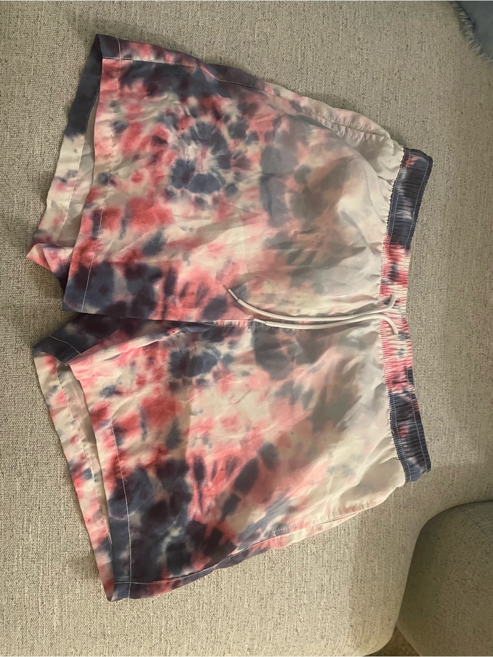 Men's Tie-Dye Athletic swim shorts  - Pink & Blue